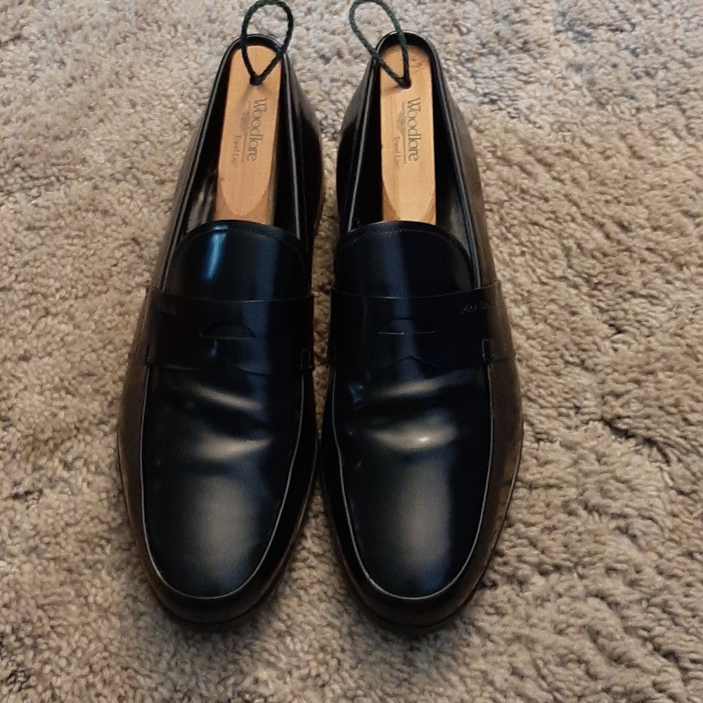 Prada leather loafers